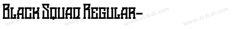 Black Squad Regular字体转换